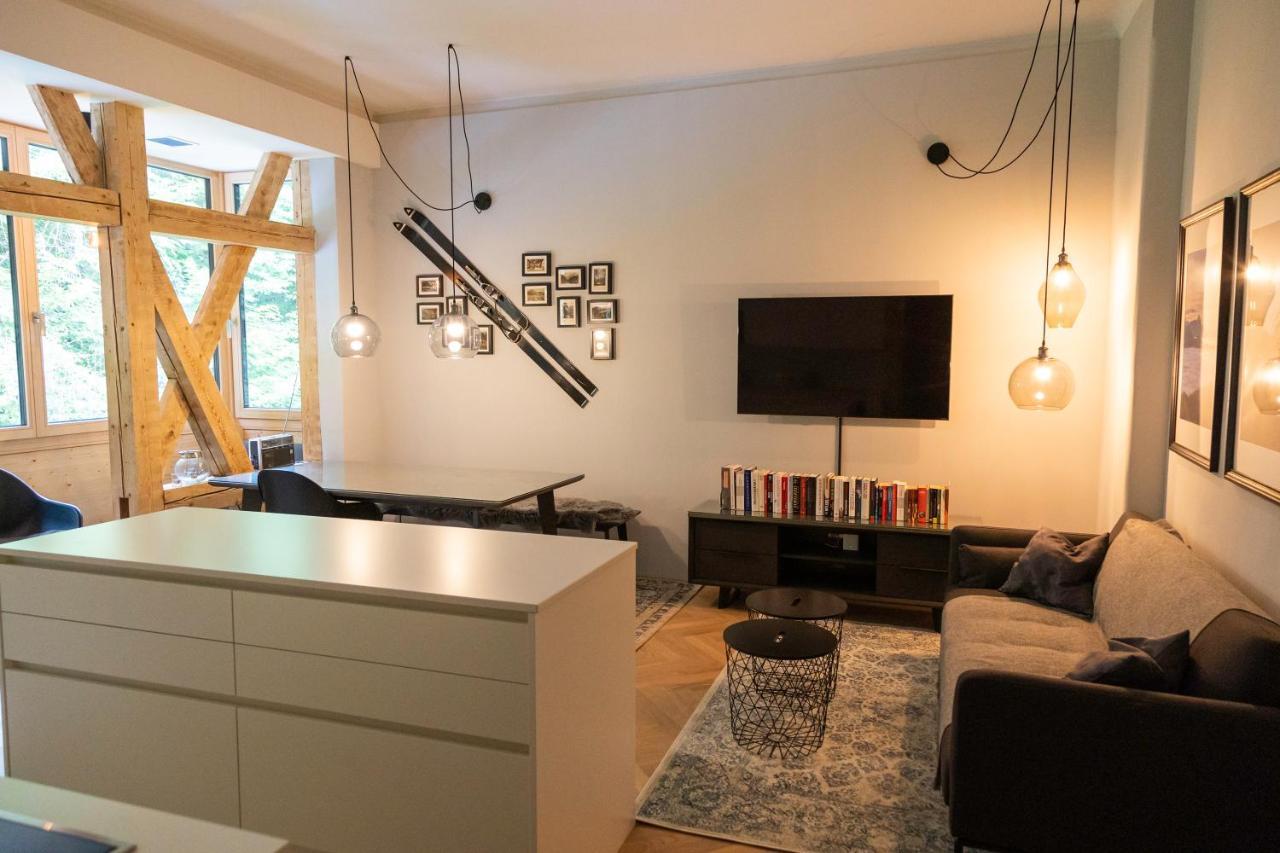 Apartment In Historischer Villa Mit Parkplatz Grünau im Almtal Eksteriør bilde